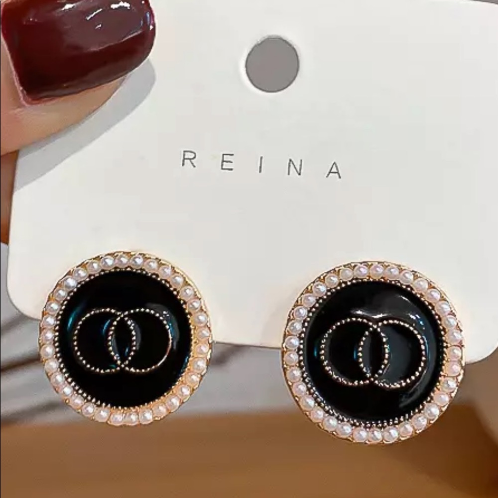 Black & Gold Earrings